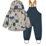 Nepromokavá souprava LIEWOOD Manu Dinosaurs / Mist | Stylové doplňky pro děti a ženy | Lavly.cz