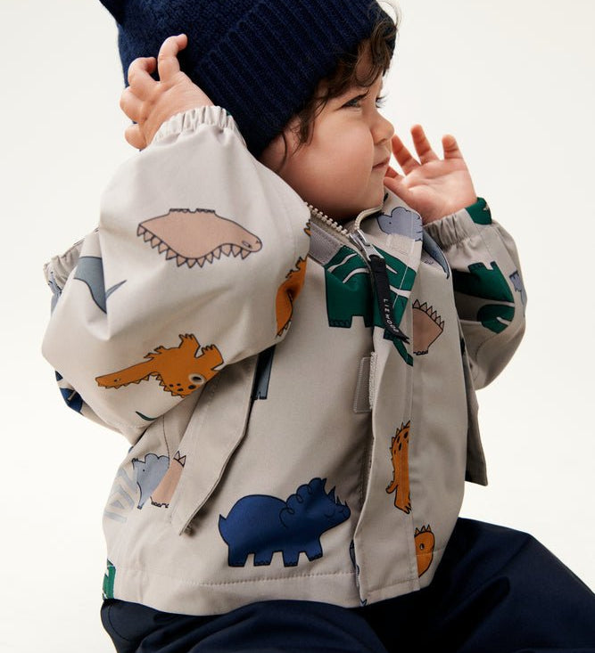 Nepromokavá souprava LIEWOOD Manu Dinosaurs / Mist | Stylové doplňky pro děti a ženy | Lavly.cz