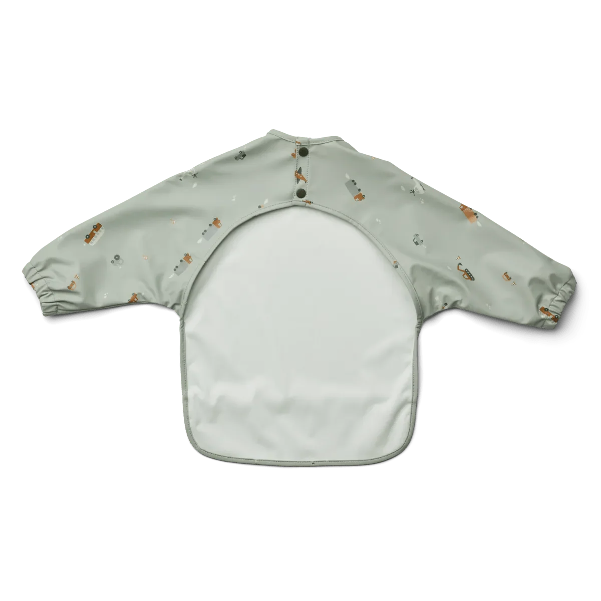 Nepromokavý bryndák s rukávy LIEWOOD Merle Dopravní prostředky / Dove Blue | Stylové doplňky pro děti a ženy | Lavly.cz