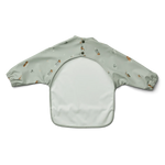 Nepromokavý bryndák s rukávy LIEWOOD Merle Dopravní prostředky / Dove Blue | Stylové doplňky pro děti a ženy | Lavly.cz