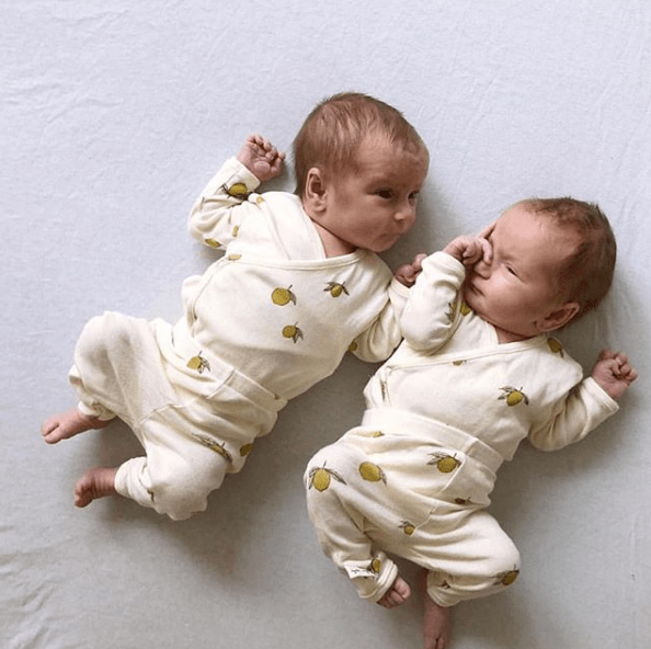 Novorozenecké body KONGES SLOJD Lemon | Stylové doplňky pro děti a ženy | Lavly.cz