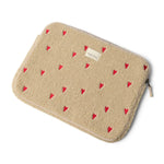 Obal na notebook STUDIO NOOS Ecru Teddy Hearts | Lavly.cz