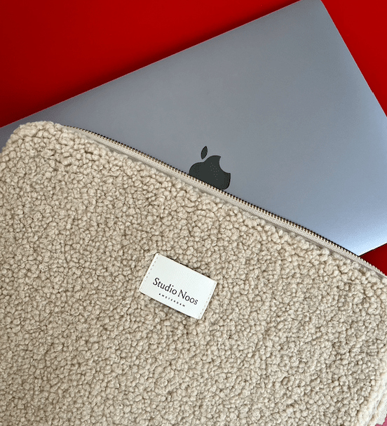 Obal na notebook STUDIO NOOS Ecru Teddy | Stylové doplňky pro děti a ženy | Lavly.cz