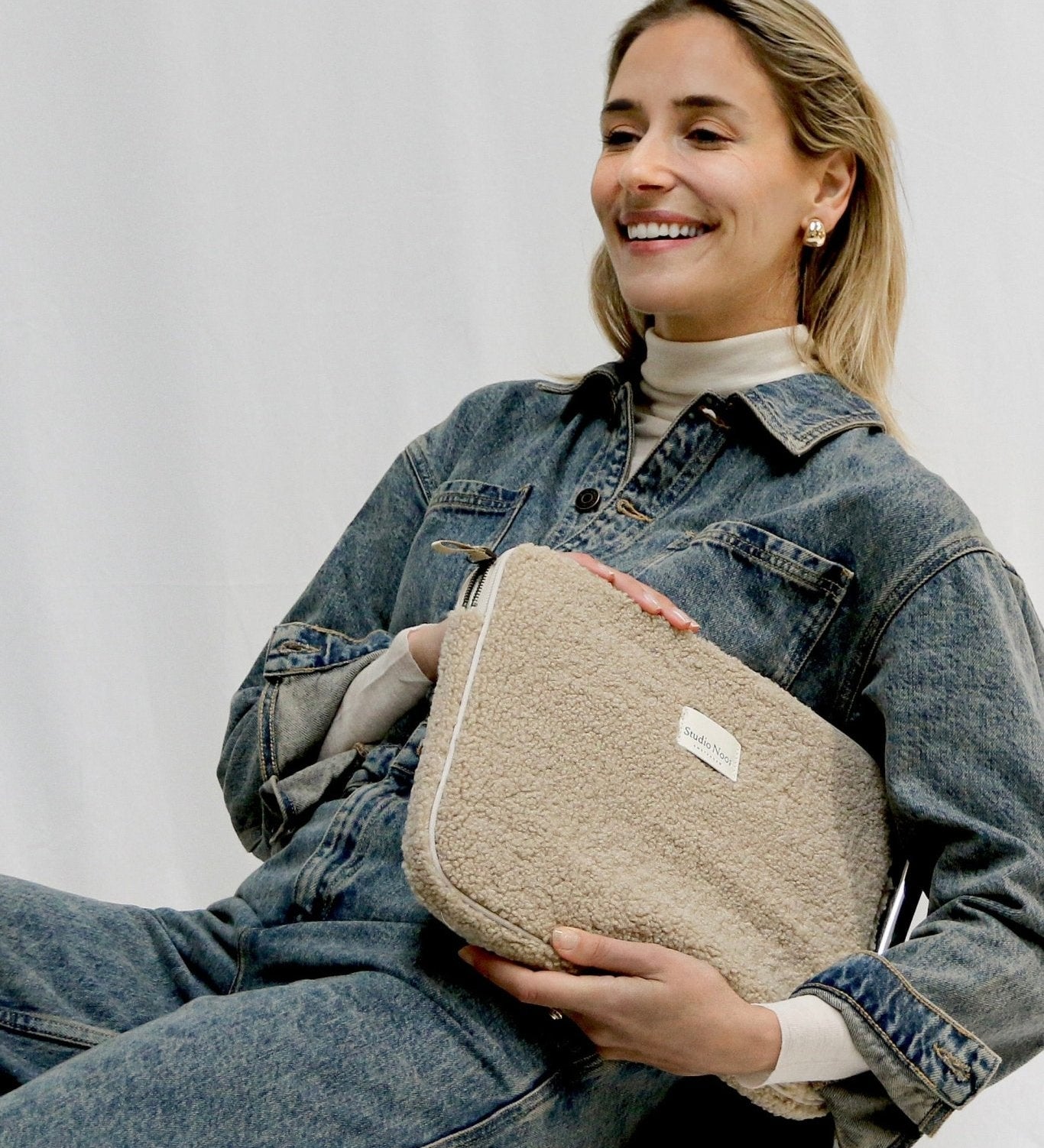 Obal na notebook STUDIO NOOS Ecru Teddy | Lavly.cz