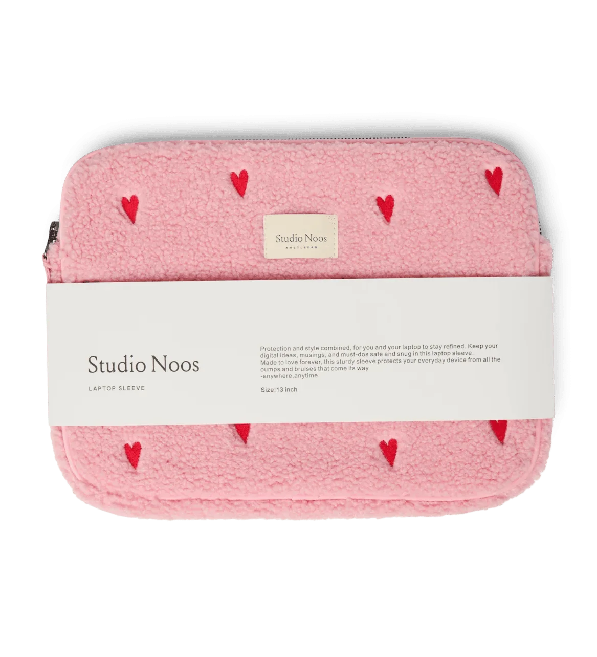 Obal na notebook STUDIO NOOS Light Pink Teddy Hearts | Lavly.cz