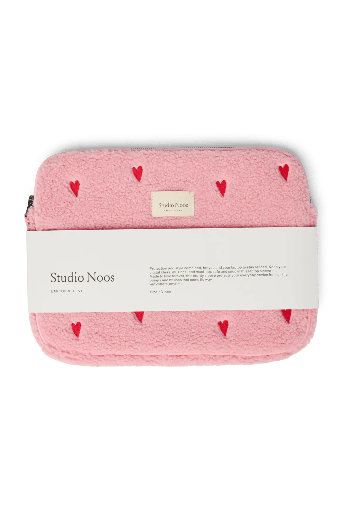 Obal na notebook STUDIO NOOS Light Pink Teddy Hearts | Lavly.cz