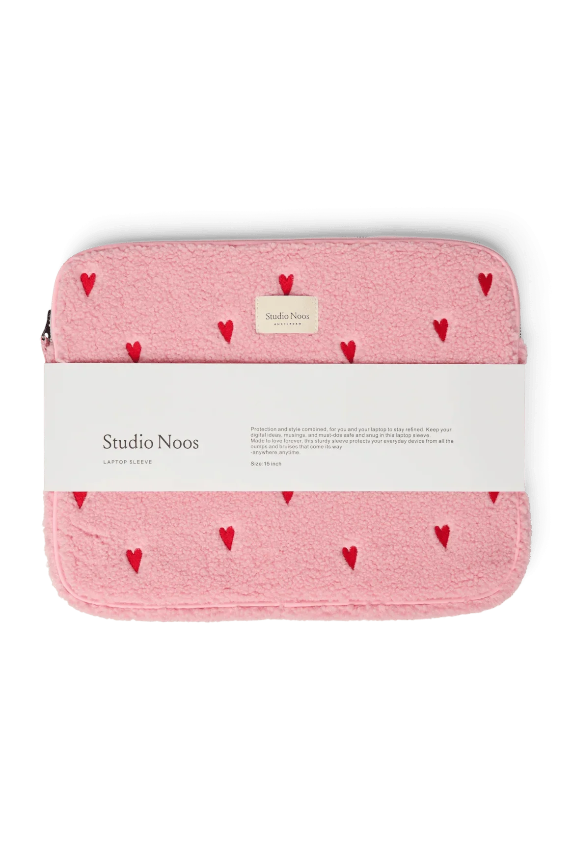 Obal na notebook STUDIO NOOS Light Pink Teddy Hearts | Lavly.cz