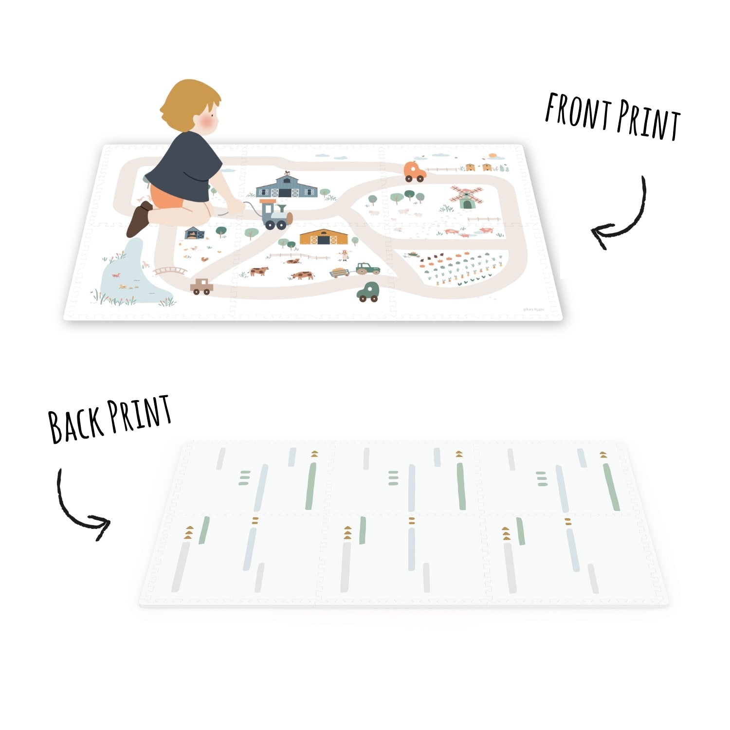 Oboustranná puzzle podložka PLAY&GO Farma | Stylové doplňky pro děti a ženy | Lavly.cz