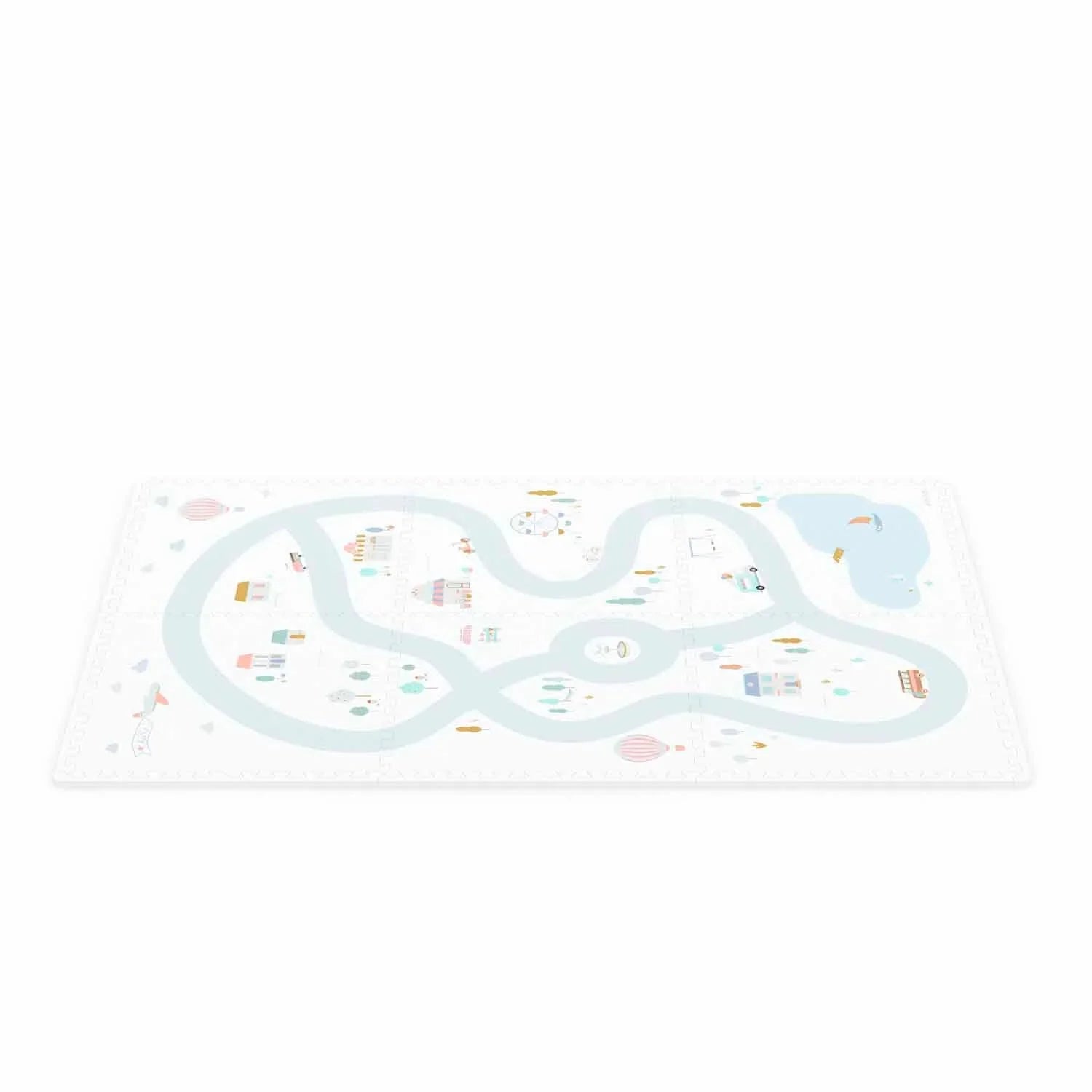 Oboustranná puzzle podložka PLAY&GO Město / Terazzo | Stylové doplňky pro děti a ženy | Lavly.cz