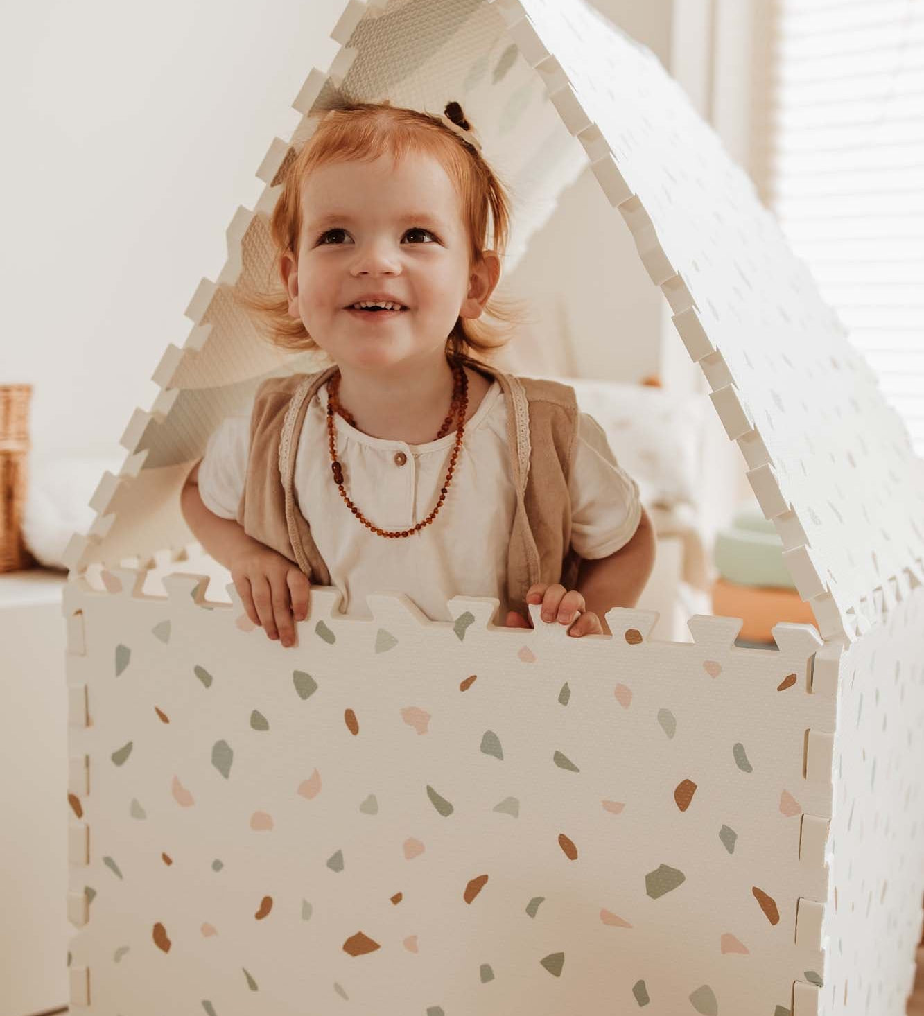 Oboustranná puzzle podložka PLAY&GO Město / Terazzo | Stylové doplňky pro děti a ženy | Lavly.cz