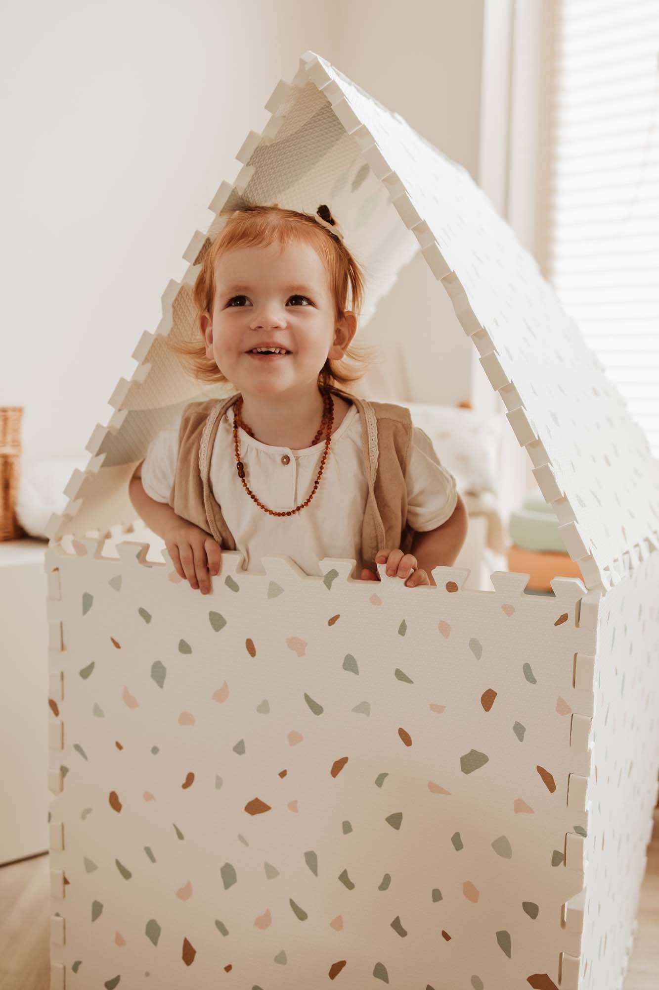 Oboustranná puzzle podložka PLAY&GO Město / Terazzo | Stylové doplňky pro děti a ženy | Lavly.cz