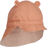Oboustranný letní klobouk LIEWOOD Gorm Seersucker Proužky Tuscany Rose / Sandy | Stylové doplňky pro děti a ženy | Lavly.cz