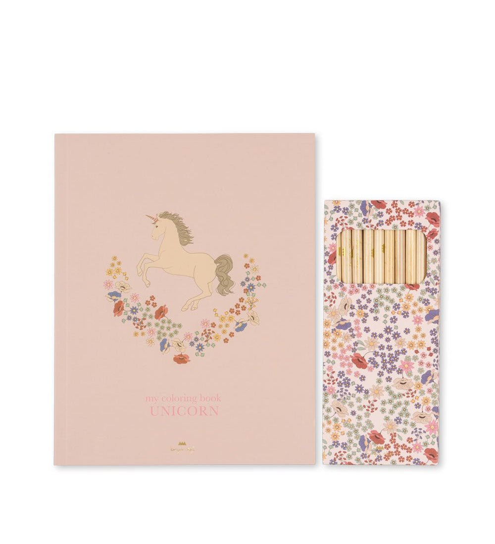 Omalovánky s pastelkami KONGES SLOJD Unicorn | Stylové doplňky pro děti a ženy | Lavly.cz
