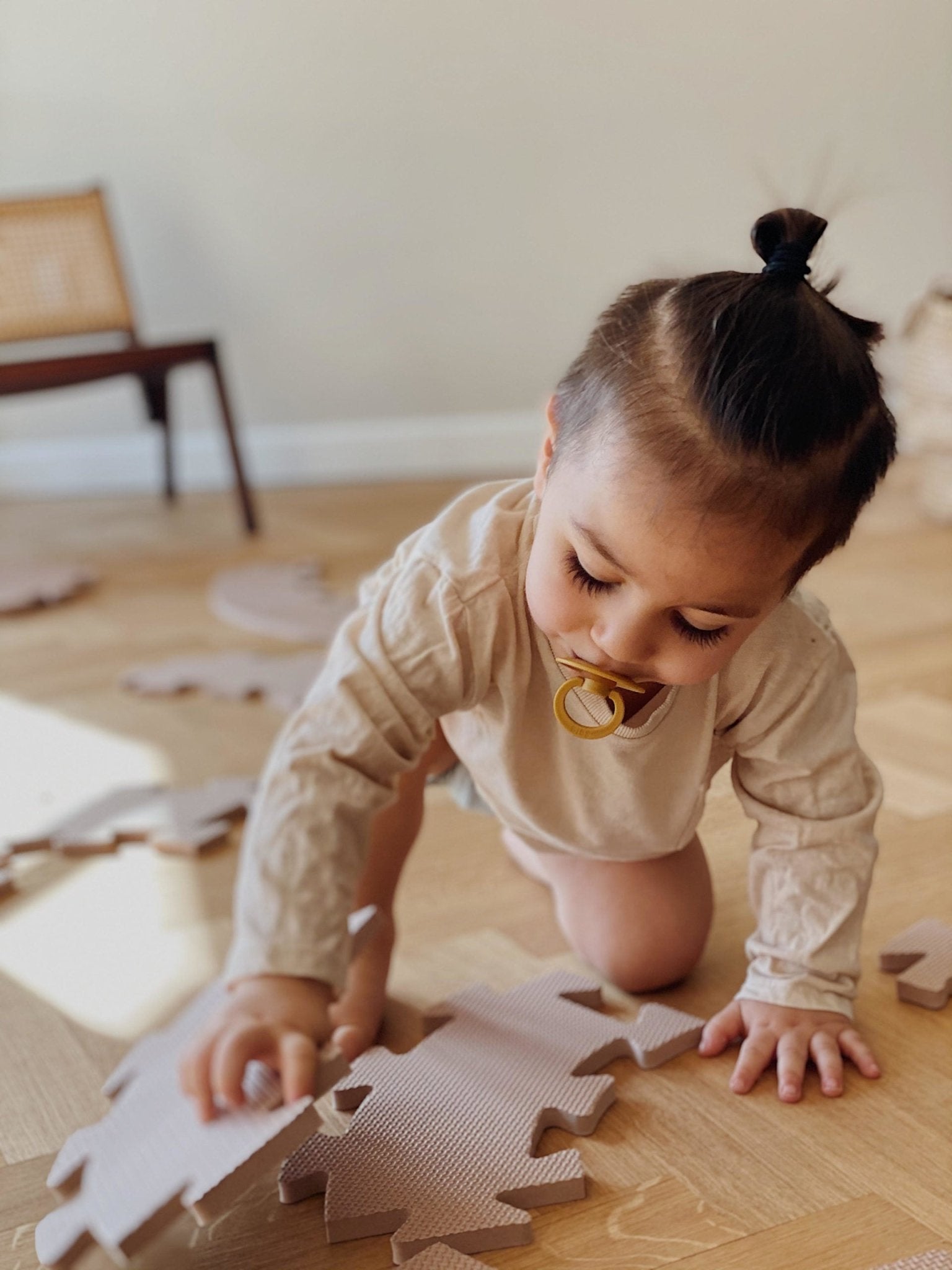 Pěnová podložka THAT'S MINE Kruhová Warm Sand | Stylové doplňky pro děti a ženy | Lavly.cz