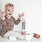 Pěnové kostky VAN PAULINE v bavlněném vaku - Zelená mix | Stylové doplňky pro děti a ženy | Lavly.cz