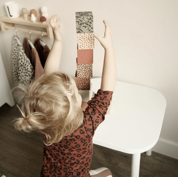 Pěnové kostky VAN PAULINE v bavlněném vaku - Zelená mix | Stylové doplňky pro děti a ženy | Lavly.cz