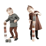 Pěnové kostky VAN PAULINE v bavlněném vaku - Zelená mix | Stylové doplňky pro děti a ženy | Lavly.cz