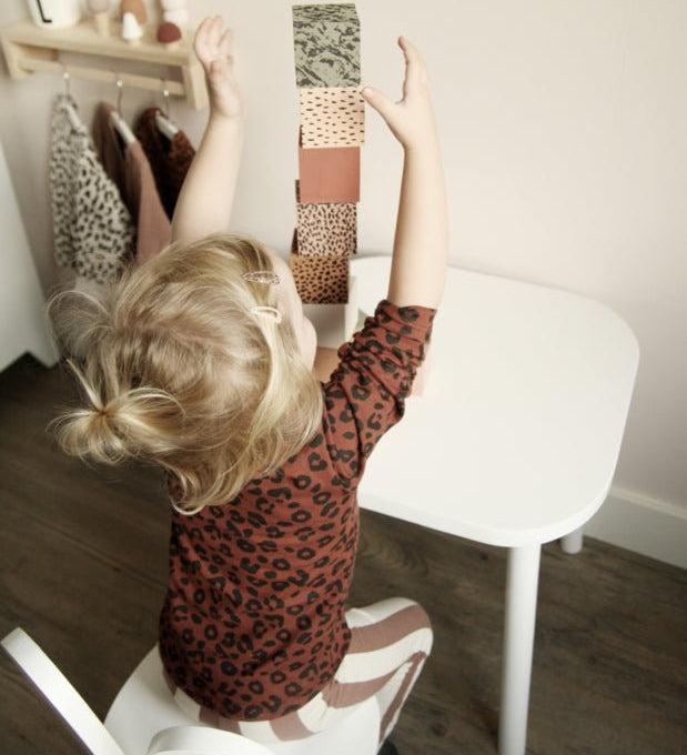 Pěnové kostky VAN PAULINE v bavlněném vaku - Zelená mix | Stylové doplňky pro děti a ženy | Lavly.cz