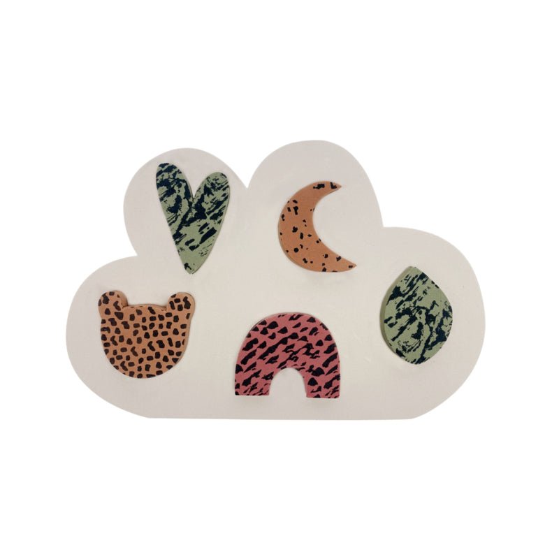 Pěnové puzzle VAN PAULINE - Zelená mix | Stylové doplňky pro děti a ženy | Lavly.cz