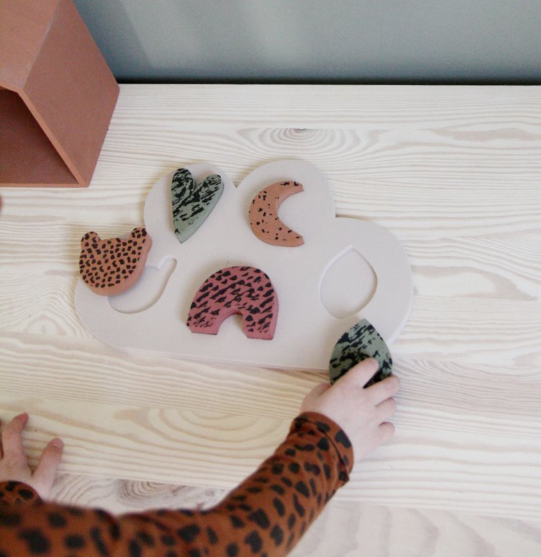 Pěnové puzzle VAN PAULINE - Zelená mix | Stylové doplňky pro děti a ženy | Lavly.cz