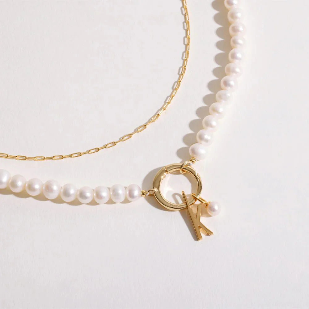 Perlový náhrdelník DESIGN LETTERS | Lavly.cz
