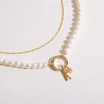 Perlový náhrdelník DESIGN LETTERS | Lavly.cz