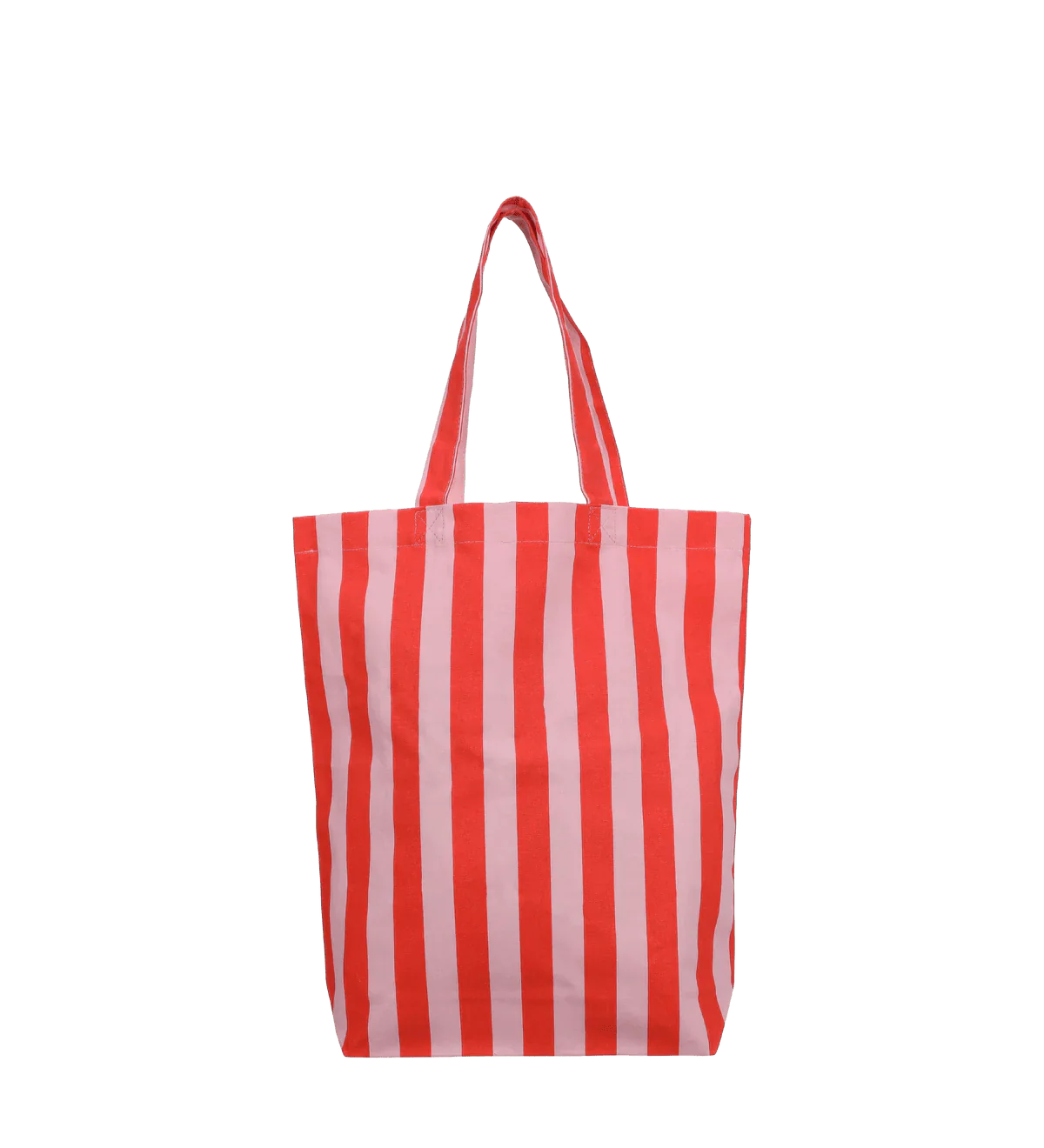 Plátěná taška KADO DESIGN Stripes Poppy Red + Litchi | Lavly.cz