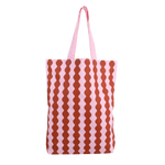 Plátěná taška KADO DESIGN Wavy Light Fuchsia / Rust | Lavly.cz
