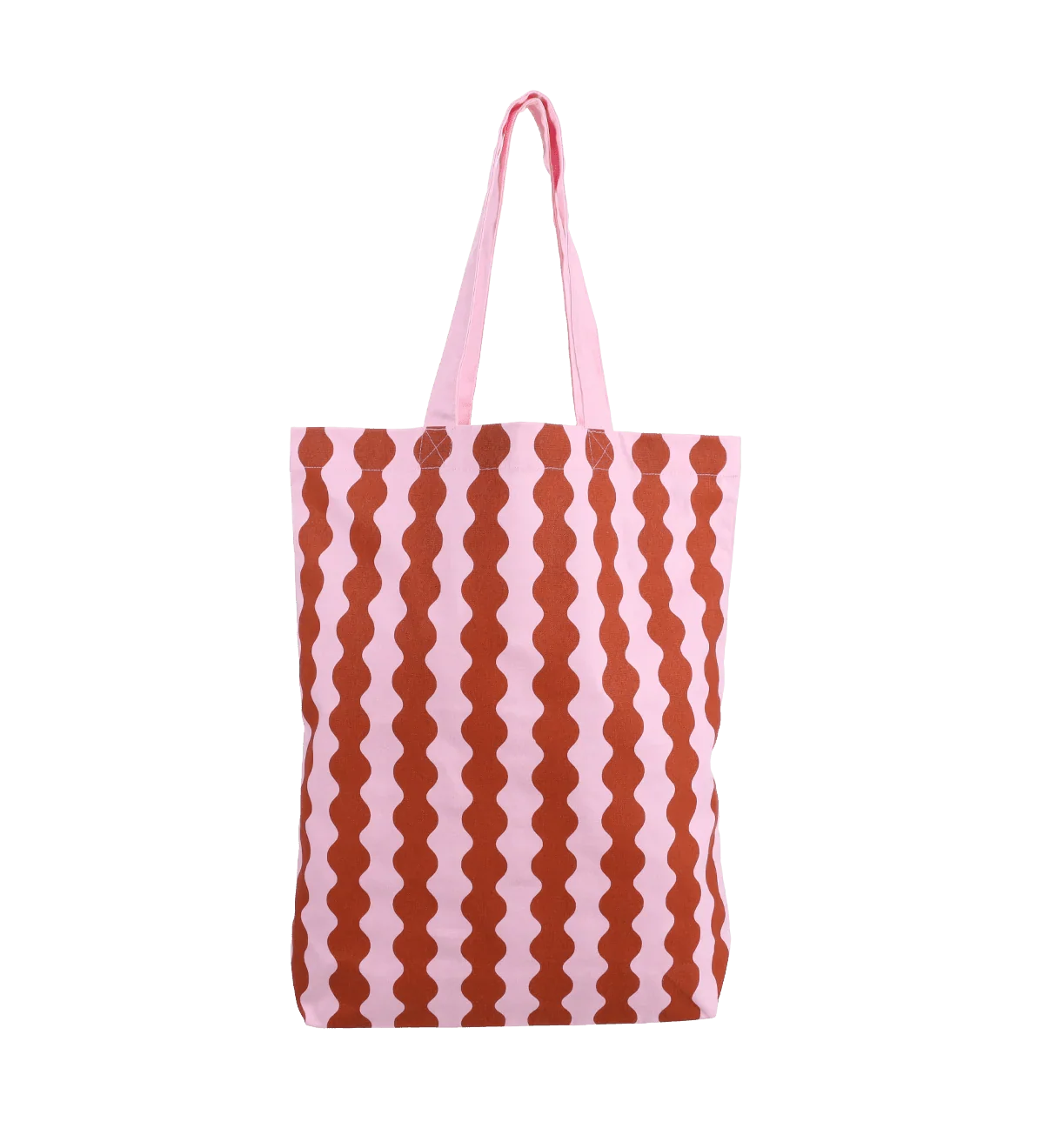 Plátěná taška KADO DESIGN Wavy Light Fuchsia / Rust | Lavly.cz