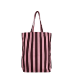 Plátěná taška TINNE+MIA Stripes Chocolate + Bubblegum | Lavly.cz