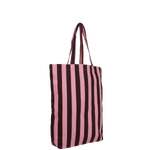Plátěná taška TINNE+MIA Stripes Chocolate + Bubblegum | Lavly.cz