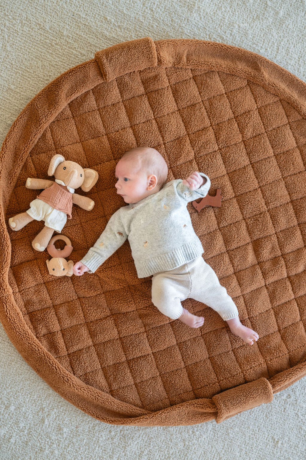PLAY&GO BABY Hrací podložka / Vak na hračky / Taška Teddy Brown | Lavly.cz