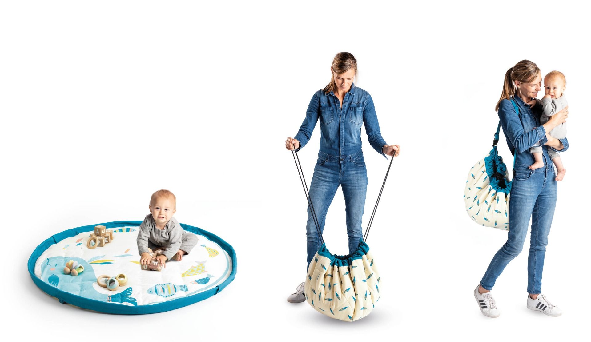 PLAY&GO BABY Hrací podložka / Vak na hračky / Taška Velryba | Stylové doplňky pro děti a ženy | Lavly.cz