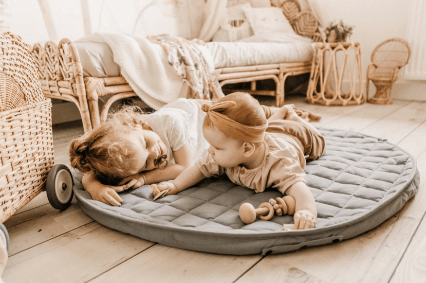 PLAY&GO BABY Organic Hrací podložka / Vak na hračky / Taška Meadow Green | Lavly.cz