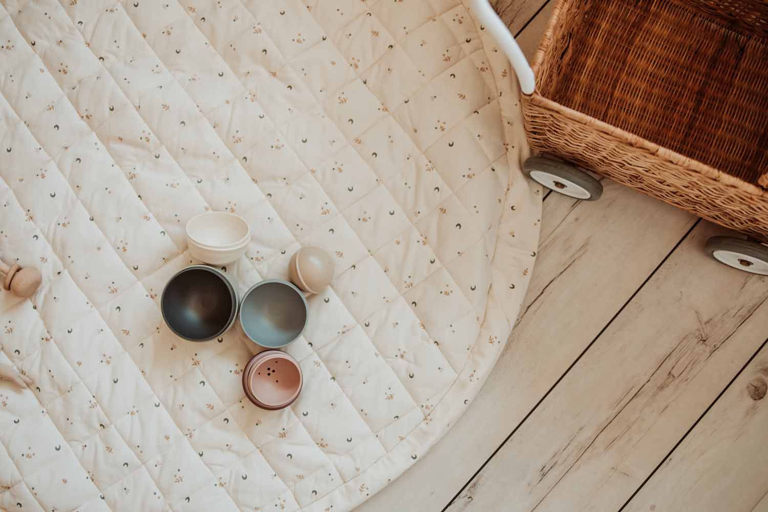 PLAY&GO BABY Organic Hrací podložka / Vak na hračky / Taška Moon | Lavly.cz