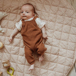 PLAY&GO BABY Organic Hrací podložka / Vak na hračky / Taška Stripes Brown | Stylové doplňky pro děti a ženy | Lavly.cz