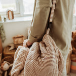 PLAY&GO BABY Organic Hrací podložka / Vak na hračky / Taška Stripes Brown | Stylové doplňky pro děti a ženy | Lavly.cz