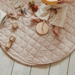 PLAY&GO BABY Organic Hrací podložka / Vak na hračky / Taška Stripes Brown | Stylové doplňky pro děti a ženy | Lavly.cz