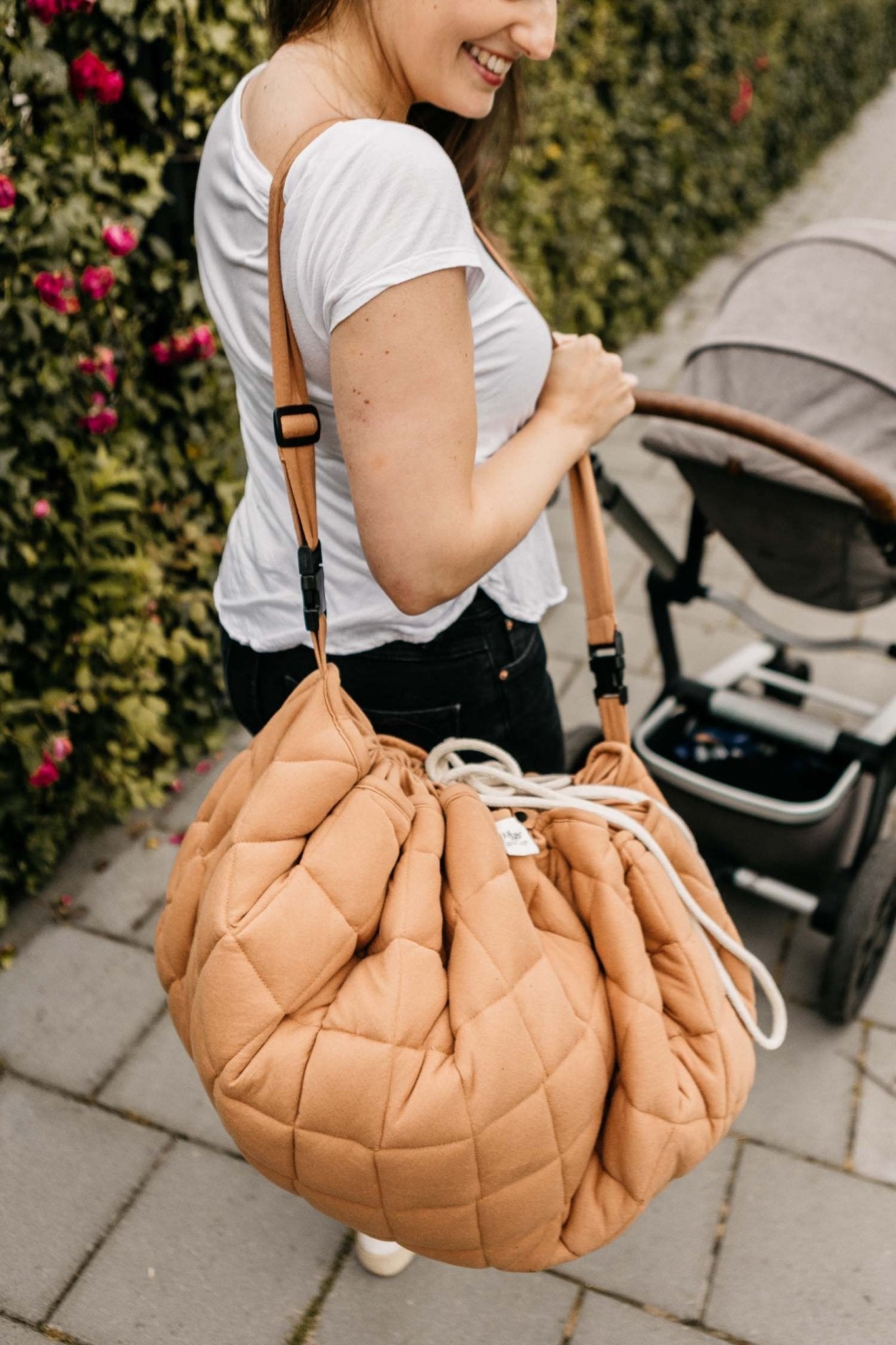 PLAY&GO BABY Organic Hrací podložka / Vak na hračky / Taška Tawny Brown | Stylové doplňky pro děti a ženy | Lavly.cz