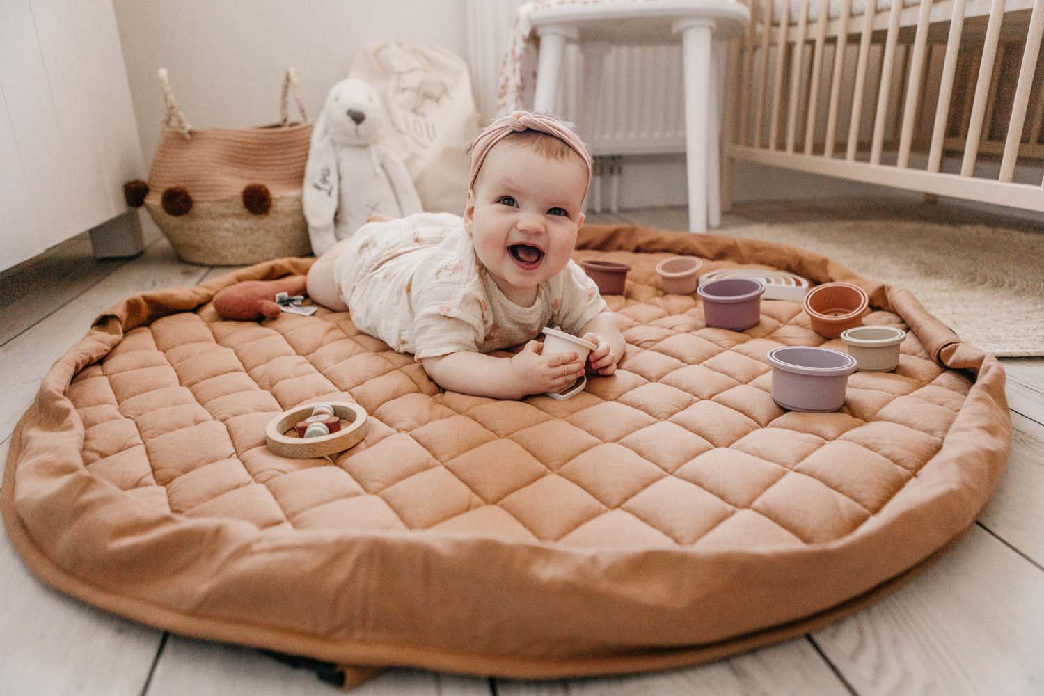 PLAY&GO BABY Organic Hrací podložka / Vak na hračky / Taška Tawny Brown | Stylové doplňky pro děti a ženy | Lavly.cz