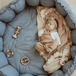 PLAY&GO Bloom Hrací podložka / Hnízdečko Dusty Blue | Stylové doplňky pro děti a ženy | Lavly.cz