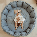 PLAY&GO Bloom Hrací podložka / Hnízdečko Dusty Blue | Stylové doplňky pro děti a ženy | Lavly.cz