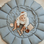 PLAY&GO Bloom Hrací podložka / Hnízdečko Dusty Blue | Stylové doplňky pro děti a ženy | Lavly.cz