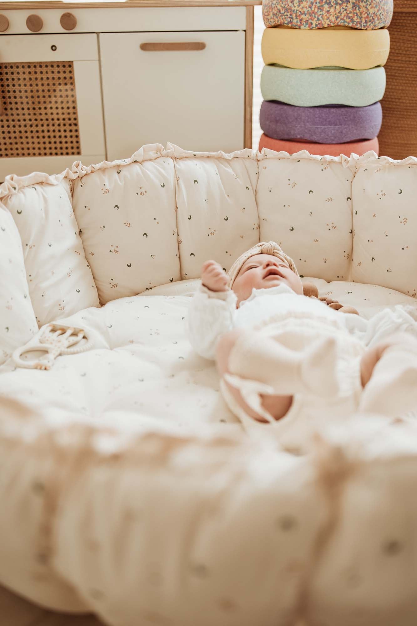 PLAY&GO Bloom Hrací podložka / Hnízdečko Moon | Stylové doplňky pro děti a ženy | Lavly.cz