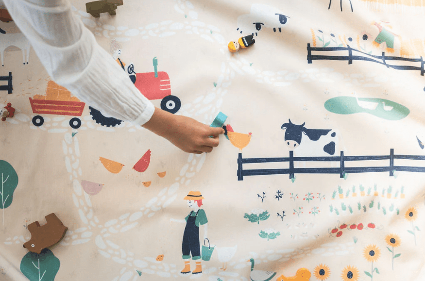 PLAY&GO Hrací podložka / vak na hračky Farma | Stylové doplňky pro děti a ženy | Lavly.cz