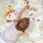 PLAY&GO Hrací podložka / vak na hračky Koleje / Medvědi | Stylové doplňky pro děti a ženy | Lavly.cz