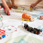 PLAY&GO Hrací podložka / vak na hračky Koleje / Medvědi | Stylové doplňky pro děti a ženy | Lavly.cz