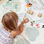 PLAY&GO Hrací podložka / vak na hračky Koleje / Medvědi | Stylové doplňky pro děti a ženy | Lavly.cz