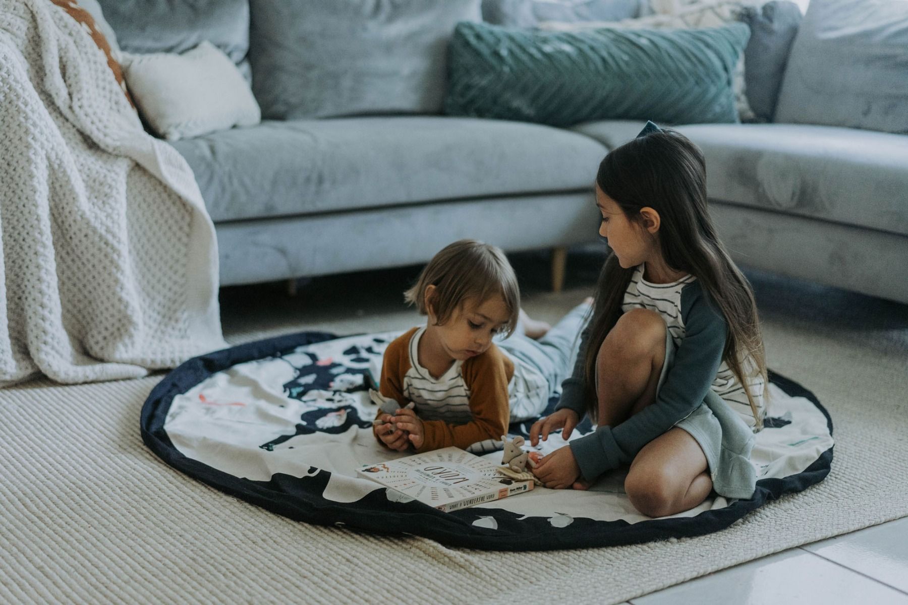 PLAY&GO Hrací podložka / vak na hračky Mapa světa / Hvězdy | Stylové doplňky pro děti a ženy | Lavly.cz