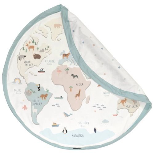 PLAY&GO Hrací podložka / vak na hračky Mapa světa | Lavly.cz